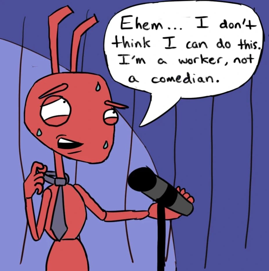 Ant Comedy, panel 2 of 3