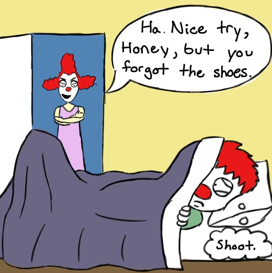 Clown Shoes, panel 3 of 3