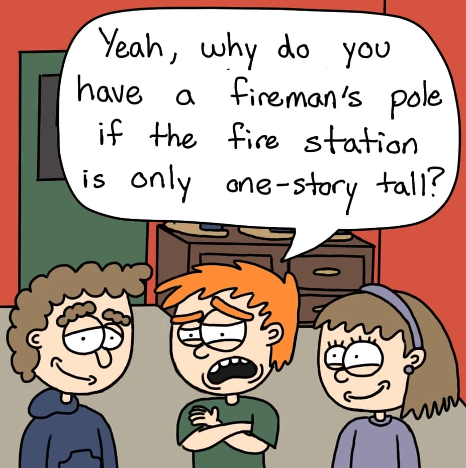 Firemans Pole, panel 2 of 3