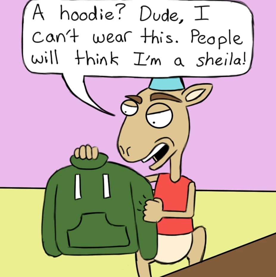 Kangaroo Present, panel 3 of 3