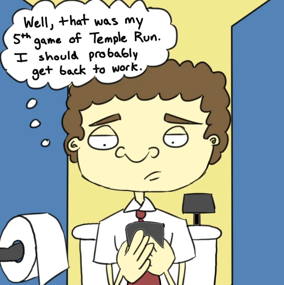 Scary Toilets, panel 1 of 3