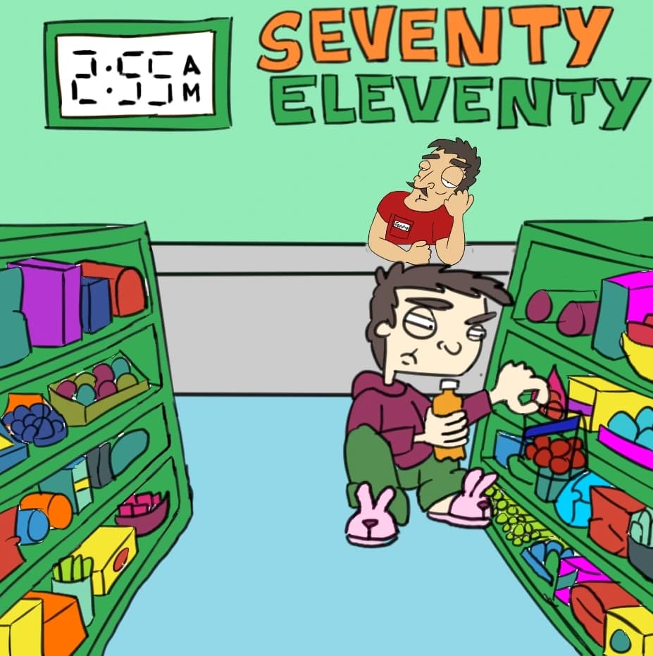 Seventy Eleventy, panel 2 of 3