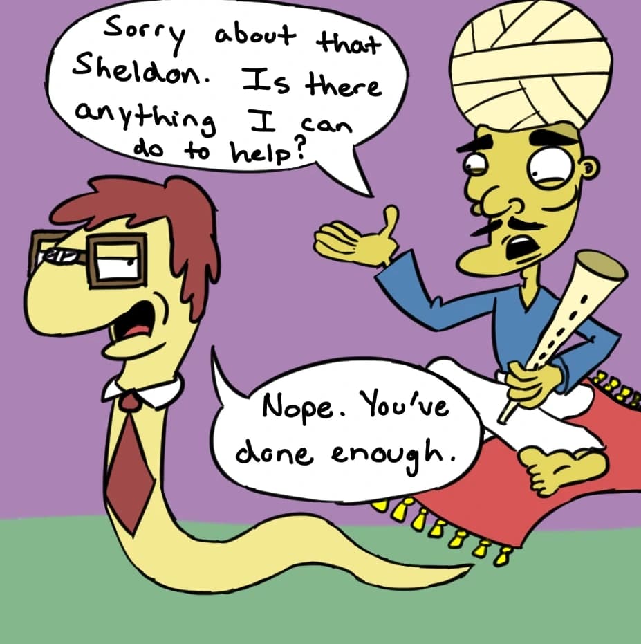Snake Charmer, panel 3 of 3