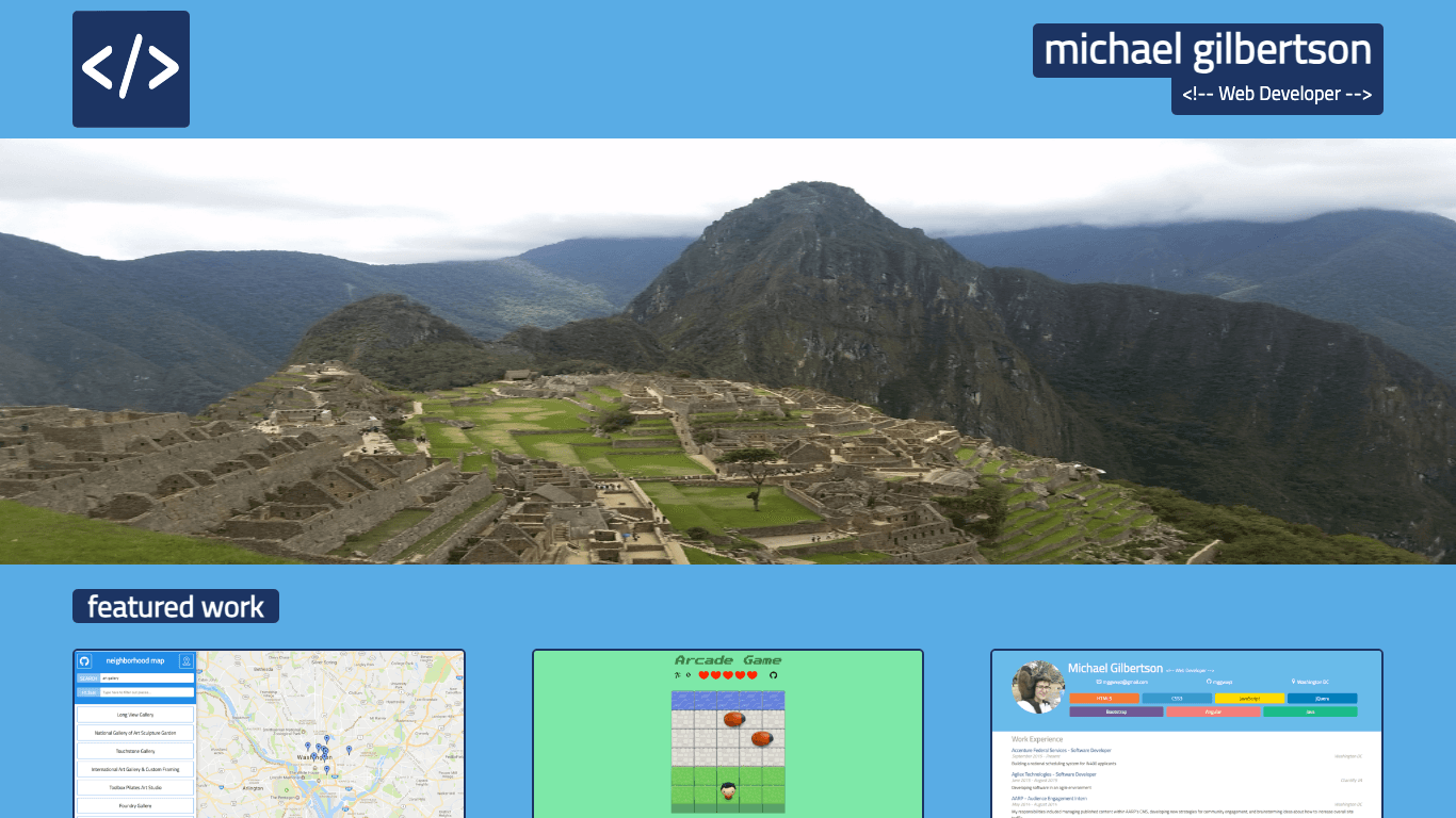 Responsive Portfolio - Udacity Project