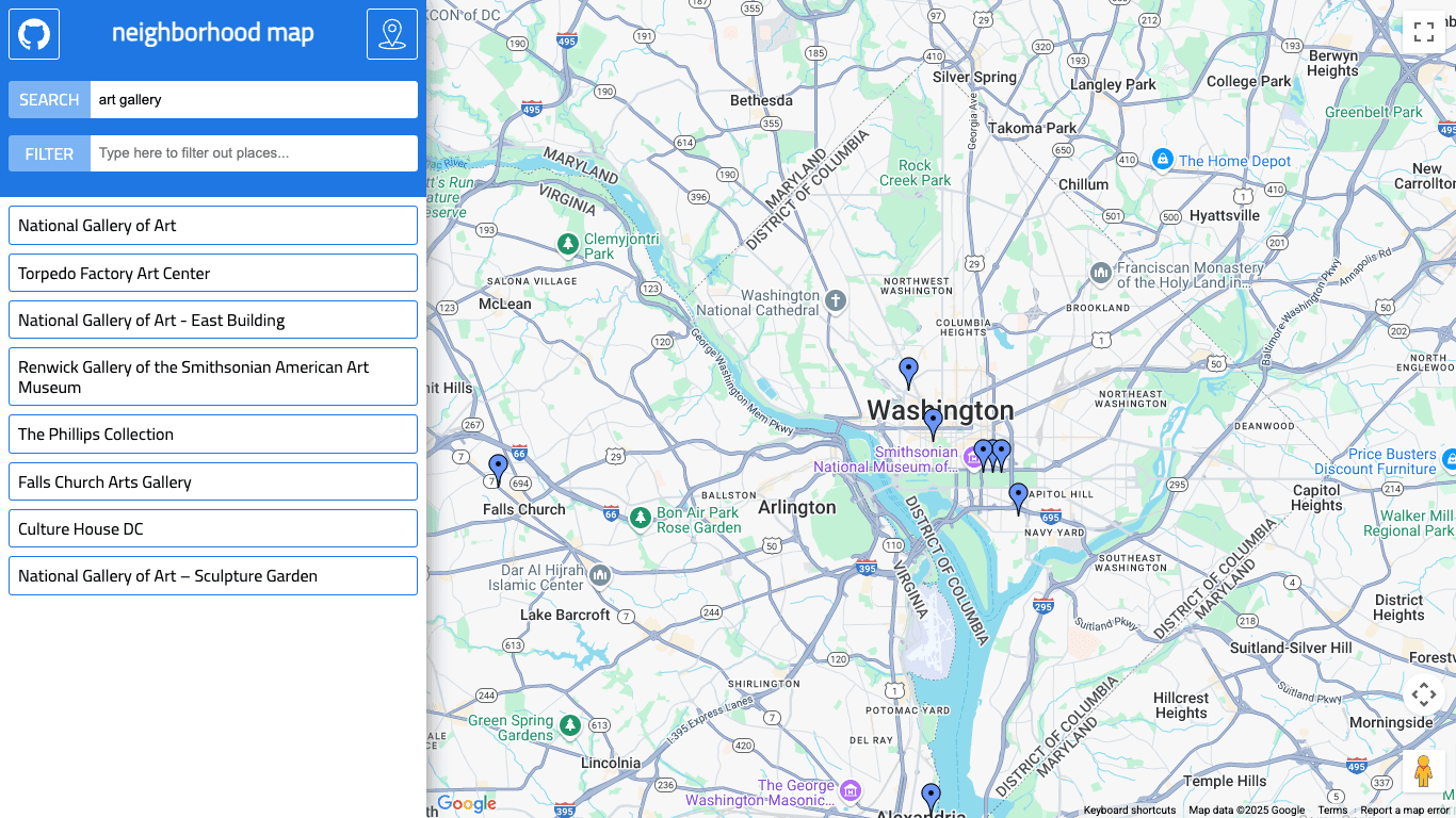 Neighborhood Map - Udacity Project
