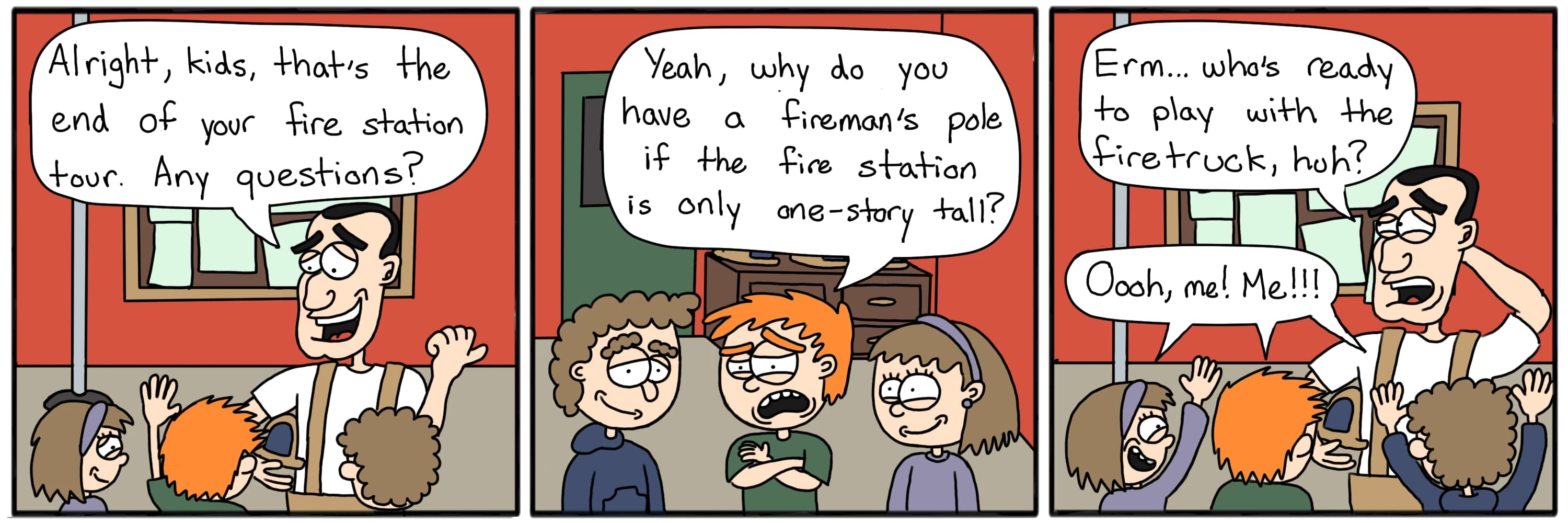 Firemans Pole — full comic strip