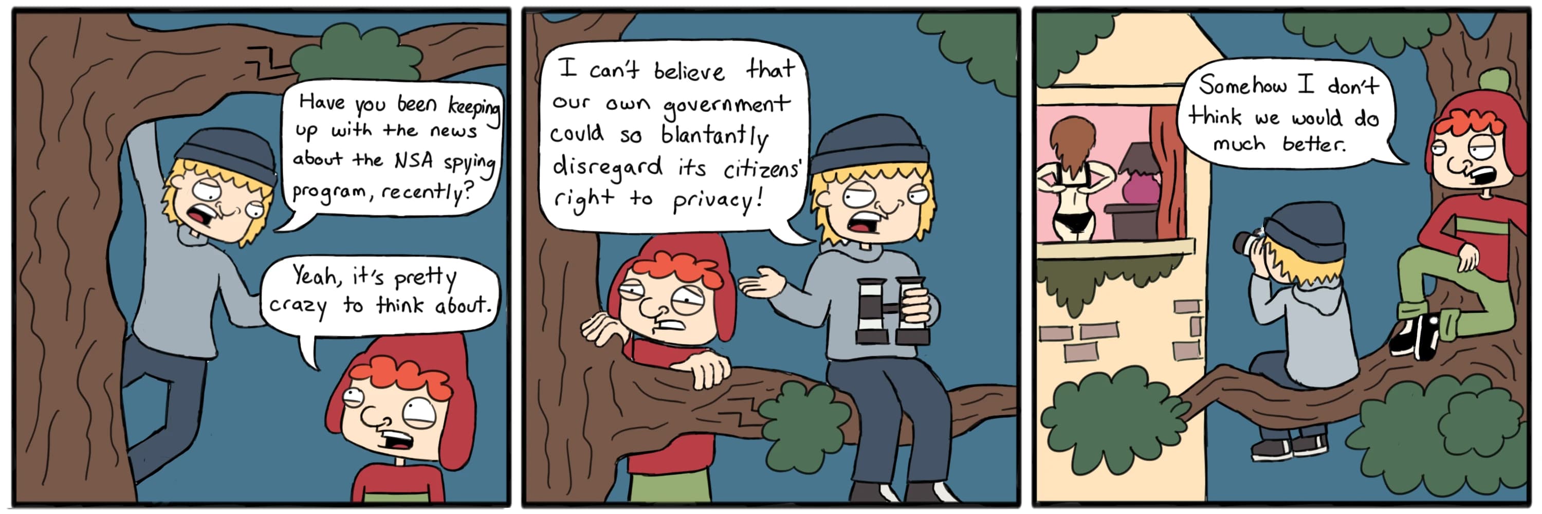 Peeping Tom — full comic strip