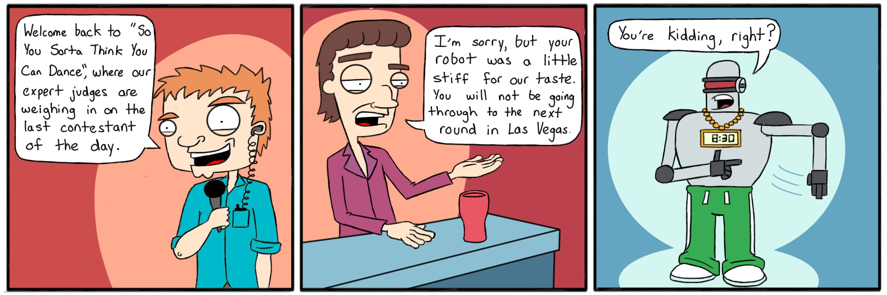 Robot Dance — full comic strip
