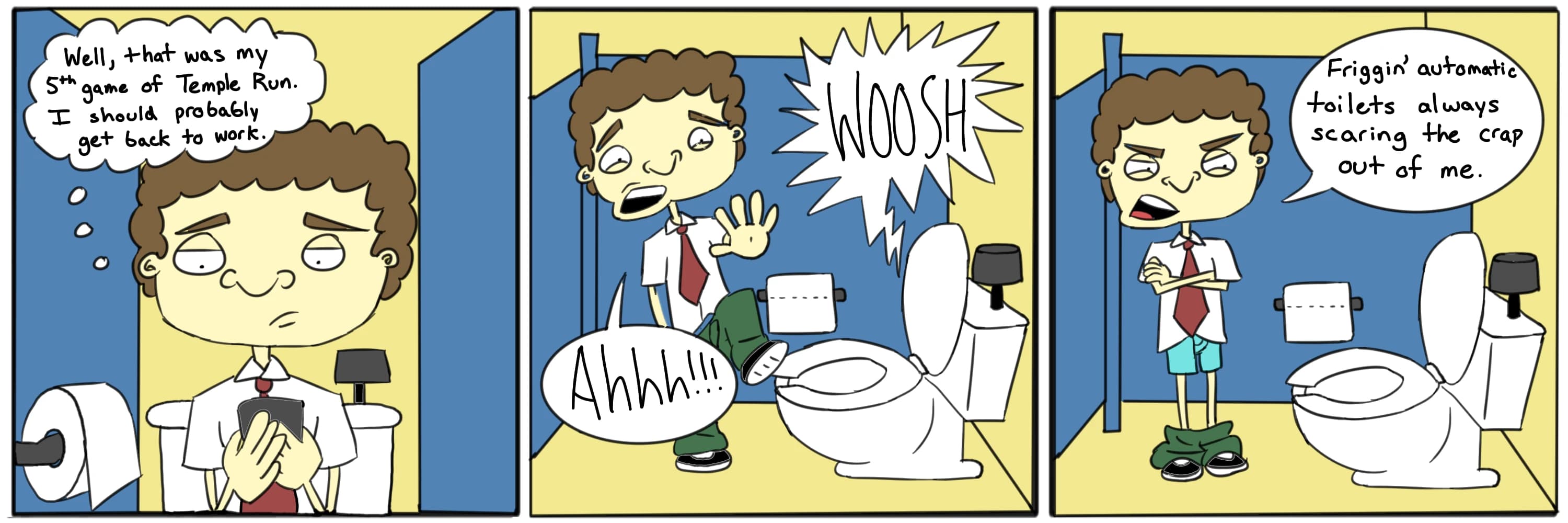 Scary Toilets — full comic strip