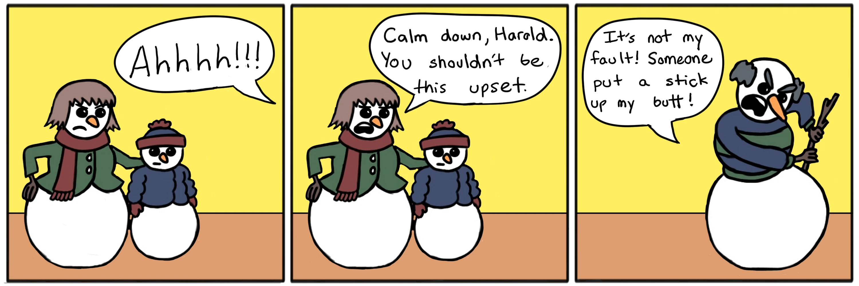 Snowman Stick — full comic strip